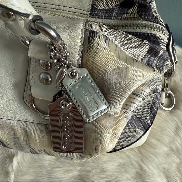 Coach Vintage Madison Signature Sabrina Cloth Satchel - Picture 3 of 12